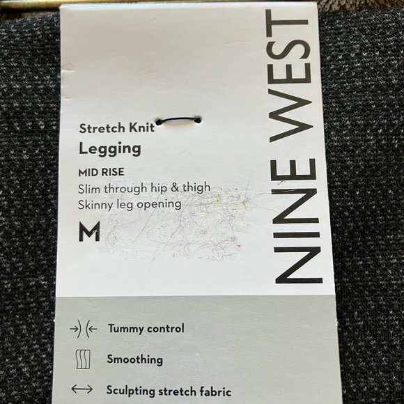 Nine West Grey Stretch Knit Legging - Picture 3 of 4